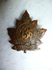 136th Battalion (Port Hope, Ontario) Collar Badge